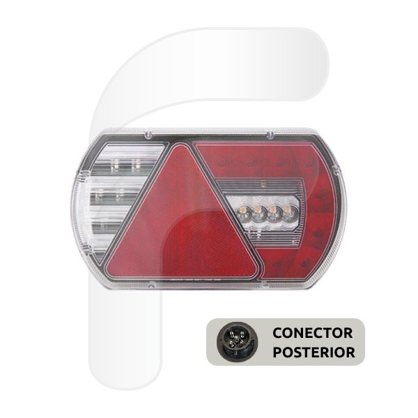 PILOTO TRASERO TRIÁNGULO LED DERECHO 12V FA326009-D